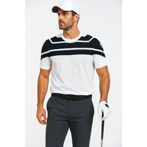 PXG Golf Nick Jonas Shirt Mens Size Large Knit Performance Pullover Short Sleeve